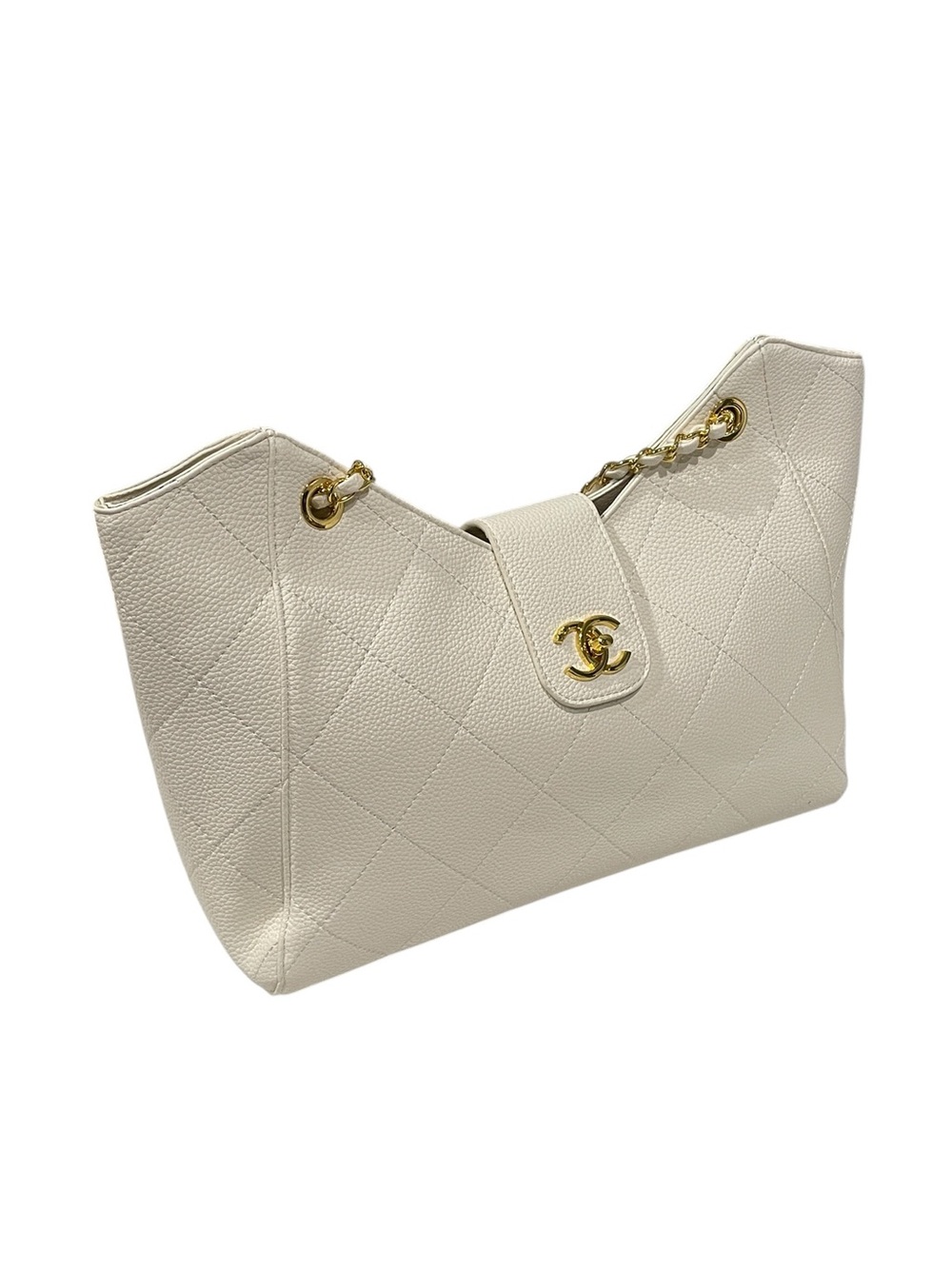 🤍Women’s White Quilted Tote Bag 🤍✨ - Picture 3 of 11